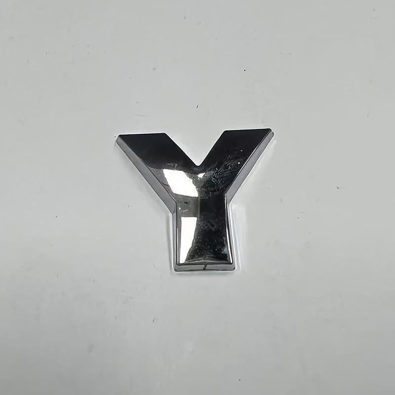 3D металлическая алфавитно-цифровая автомобильная наклейка с отражающим серебристым покрытием, долговечный акцент на кузов