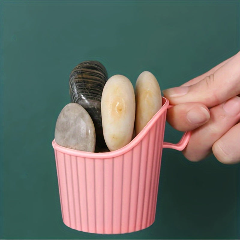 Bir martalik qog'oz stakan tutqichlari to'plami, 5 ta plastik qoplangan izolyatsiyalangan, issiqlikdan himoyalangan, chayqalishga qarshi, choy, qahva, ofis, restoran uchun.