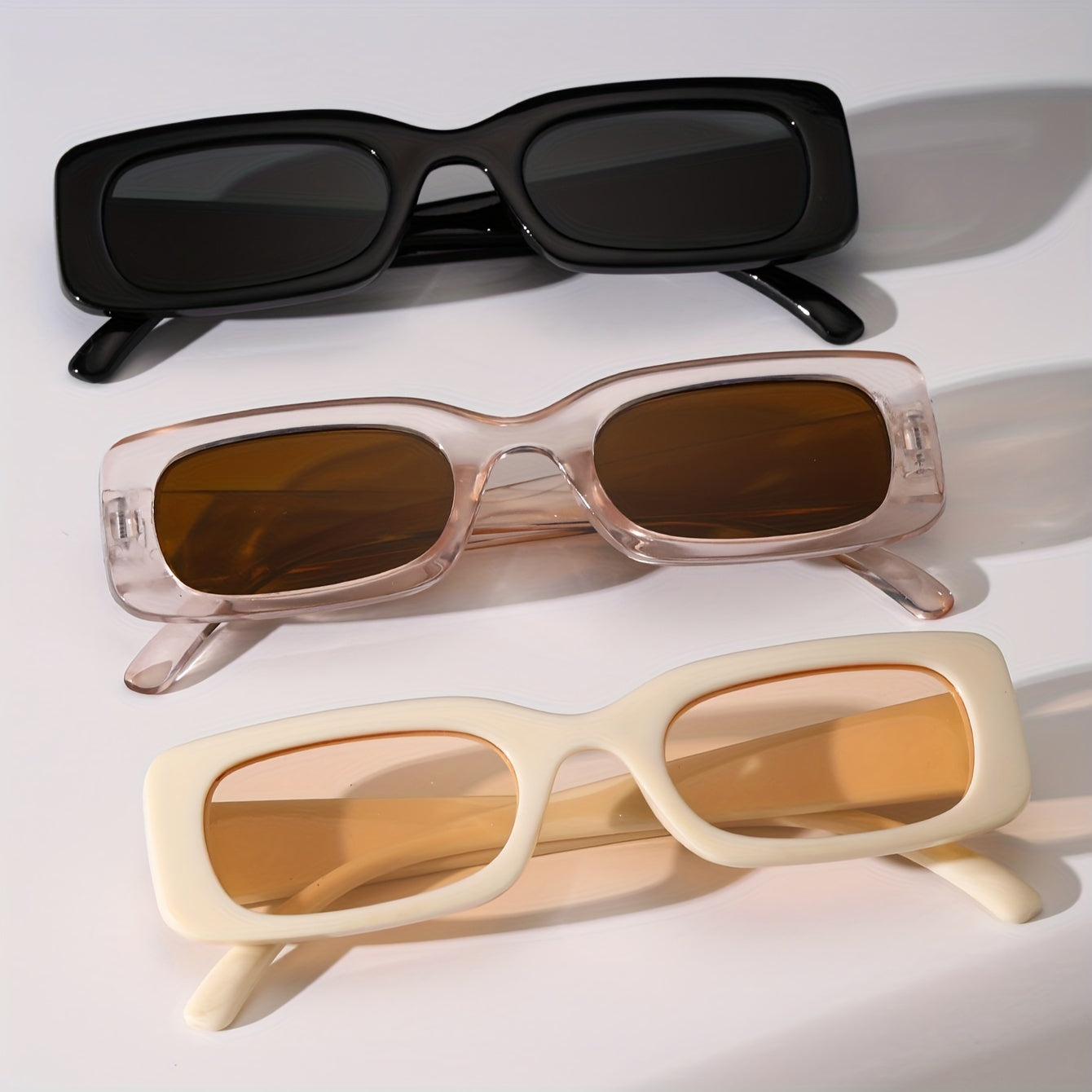 3 пары небольших рамочных ретро-очков для повседневной носки