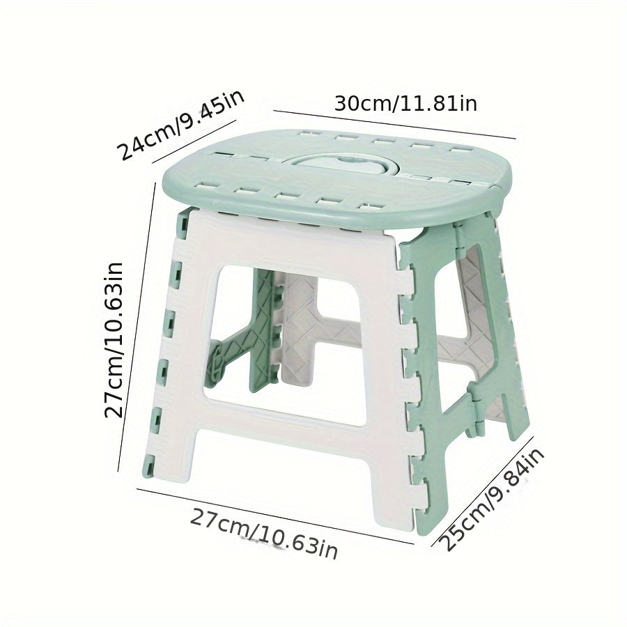 Складной стул с компактной конструкцией - прочный и толстый материал для использования в помещении и на улице, легкоочищаемый пластик