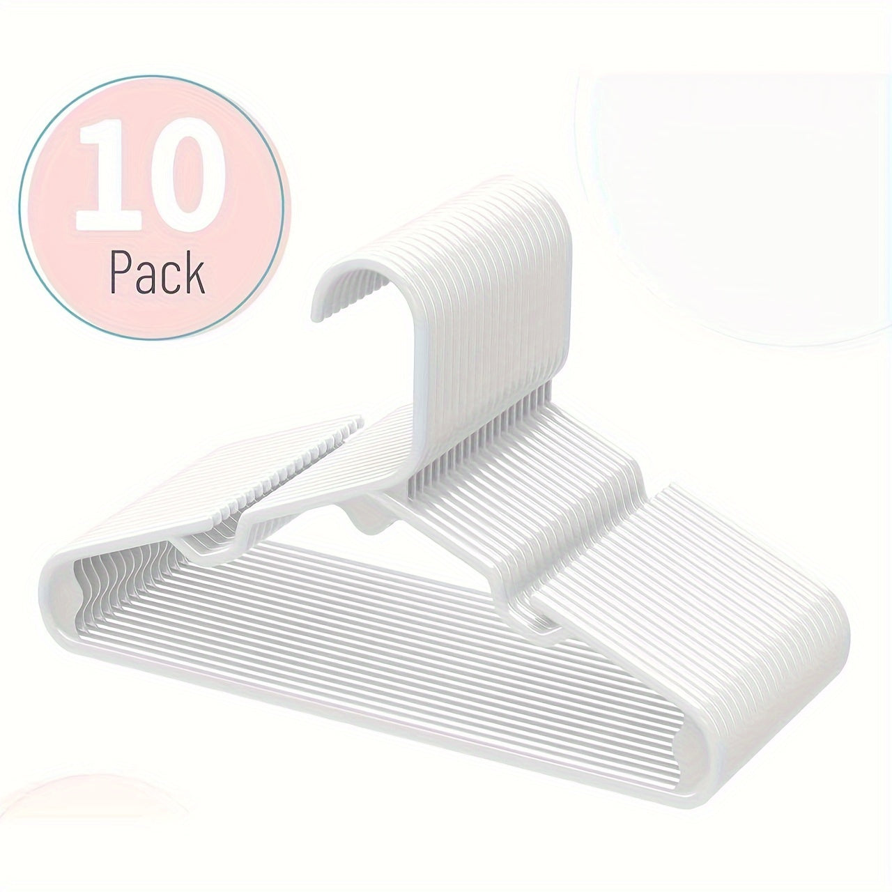 Baby Clothes Hangers 50 Pcs Durable Anti-Slip Plastic for Kids Closet Wardrobe Storage