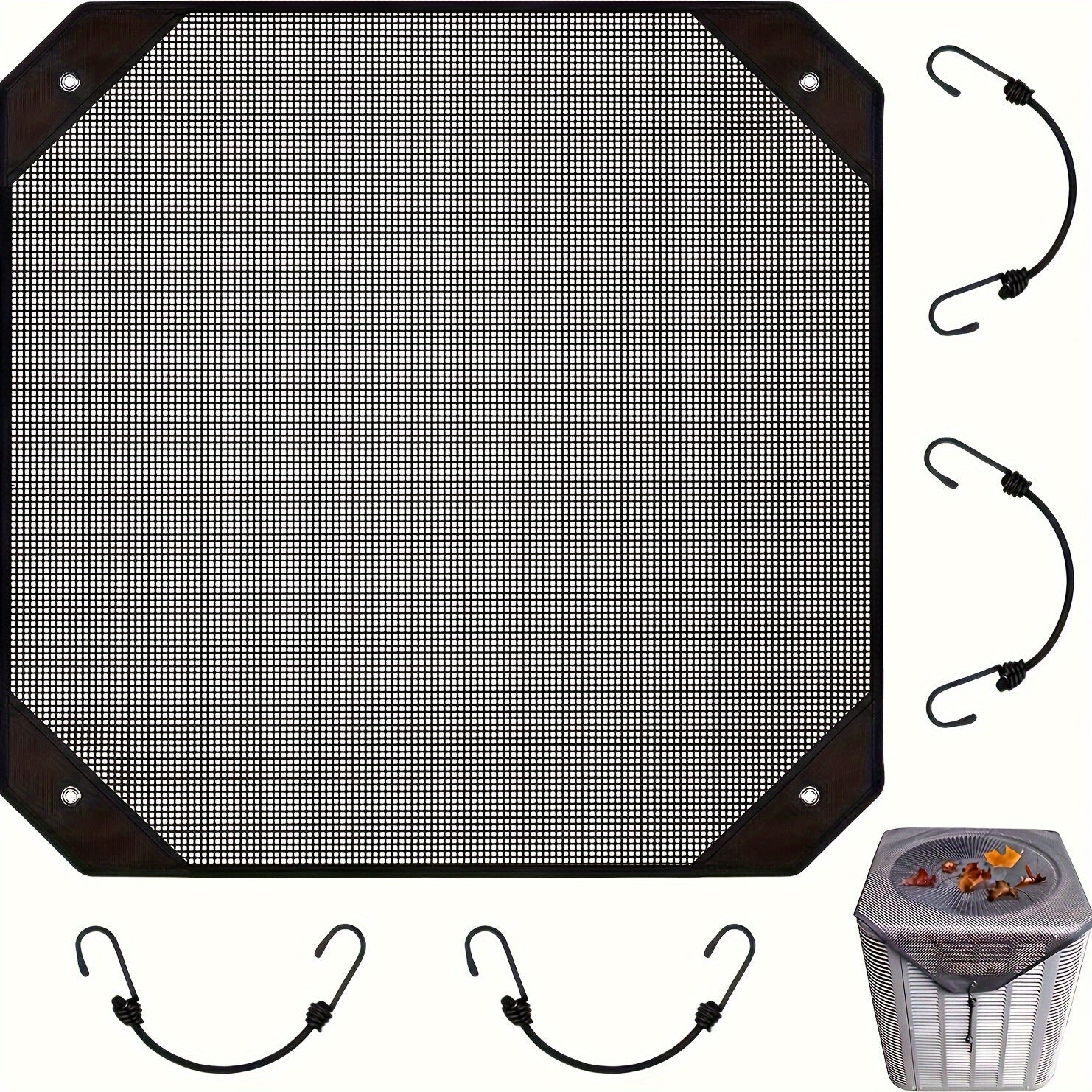 Resin Mesh Outdoor Air Conditioner Cover for AC Unit Protection, Weatherproof, Durable