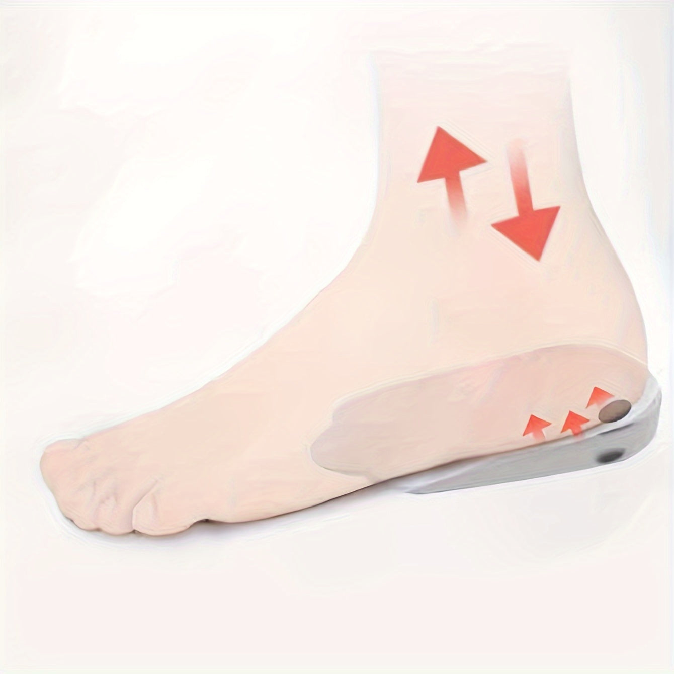 Unisex Silicone Orthotic Shoe Insoles With Heel and Toe Support
