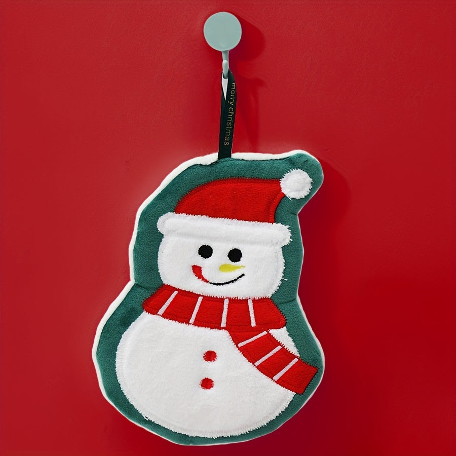 Yumshoq, bayramona qo'l sochiq, multfilm dizayni bilan, bayram sovg'alari va bezaklar uchun ajoyib.