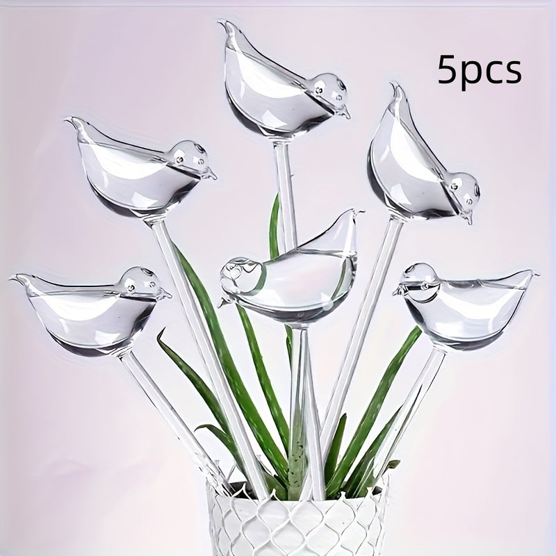 5-Piece Bird-Shaped Automatic Watering System for Indoor and Outdoor Plants