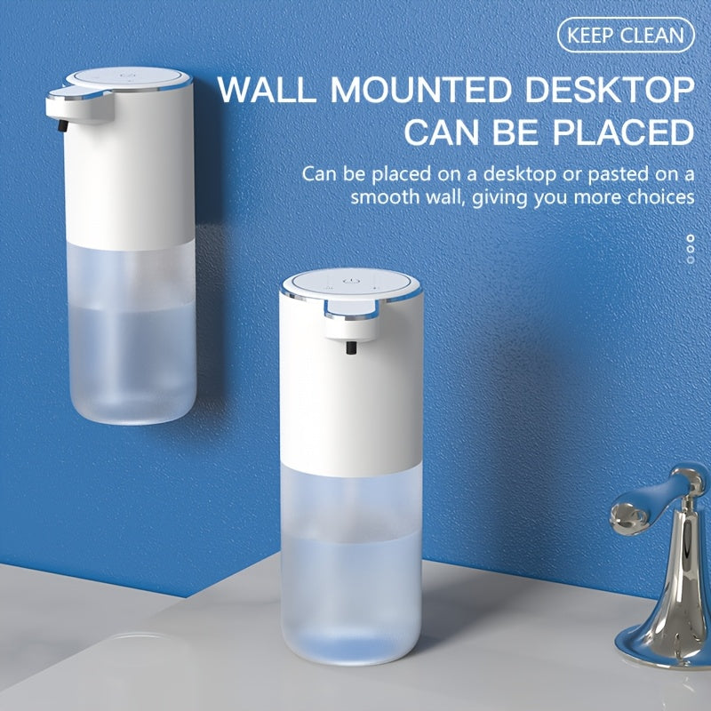 Automatic Foam Soap Dispenser Wall Mount 380ml Touchless Rechargeable Plastic Bathroom Kitchen