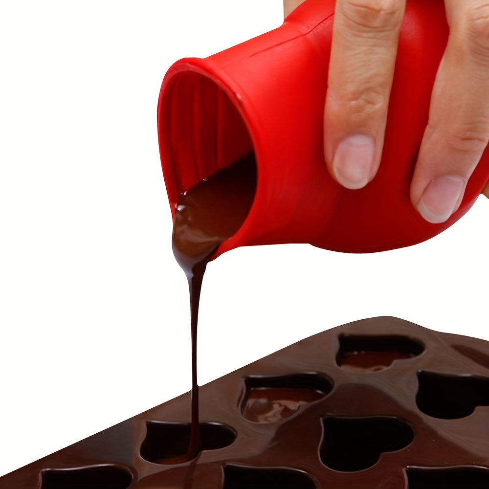 Silicone Chocolate Melting Pot with Lid for Baking and Fondue
