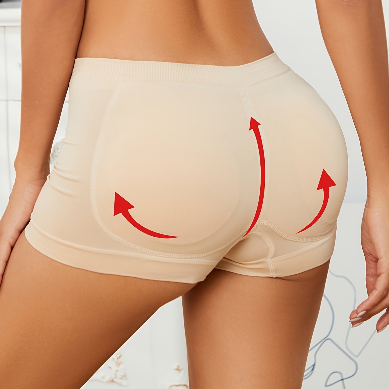 Women's Breathable Stretchy Boyshort Panties with Adjustable Lift and Shaping