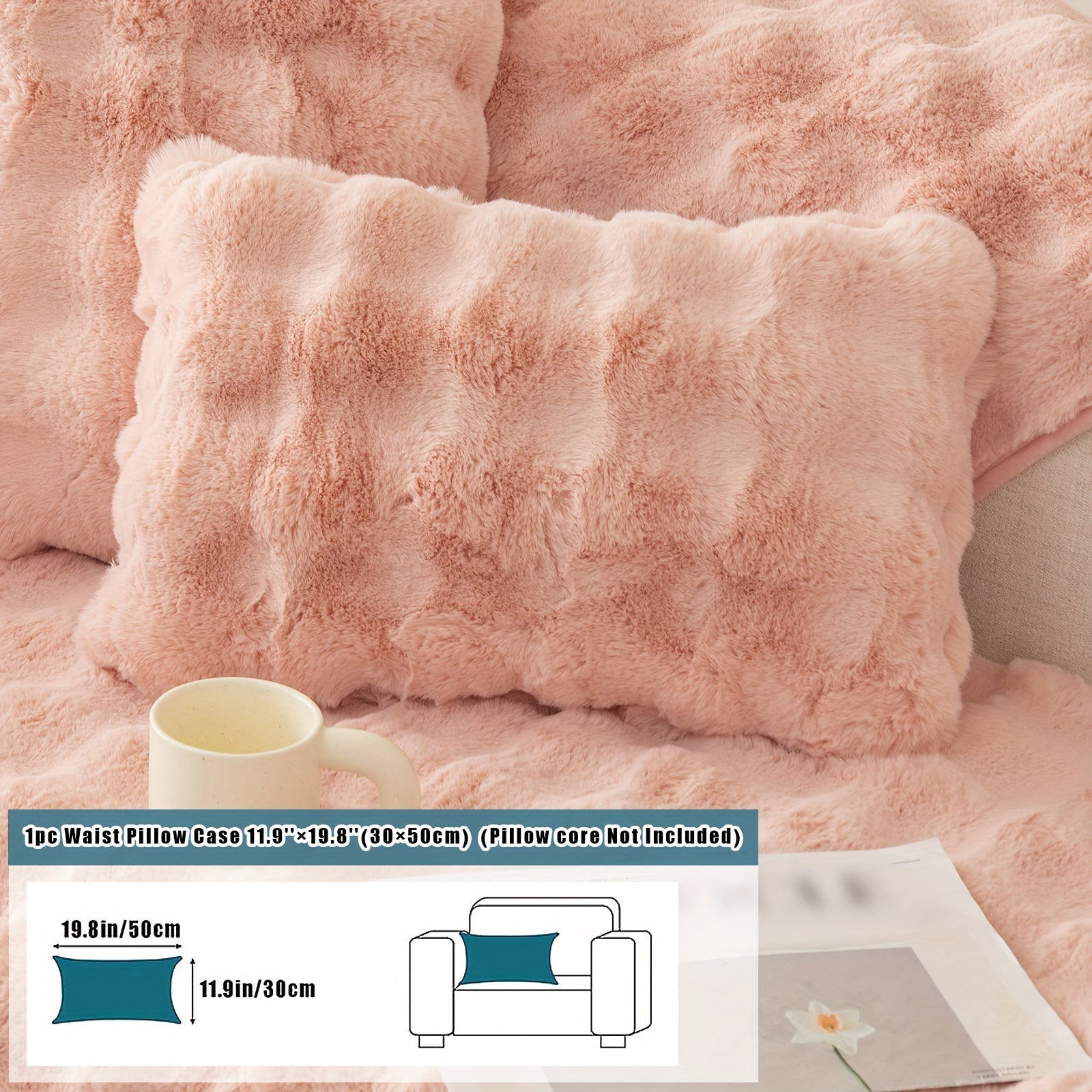 Имитация кролика плюшевая подушка-диван для домашних животных, дружелюбная к собакам с нескользящим чехлом для защиты мебели и декора в спальне, офисе или гостиной.