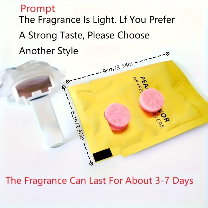 20 Sets Car Air Freshener Tablets Aromatic Freshener for Vehicle Ventilation