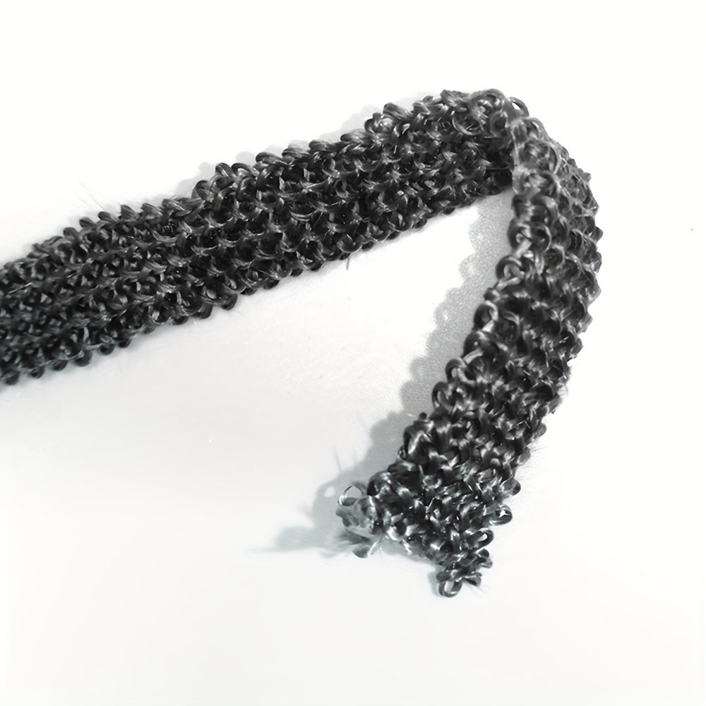 Fireproof Door Seal for Log Burners and Ovens Black Fiberglass Rope 2/3m