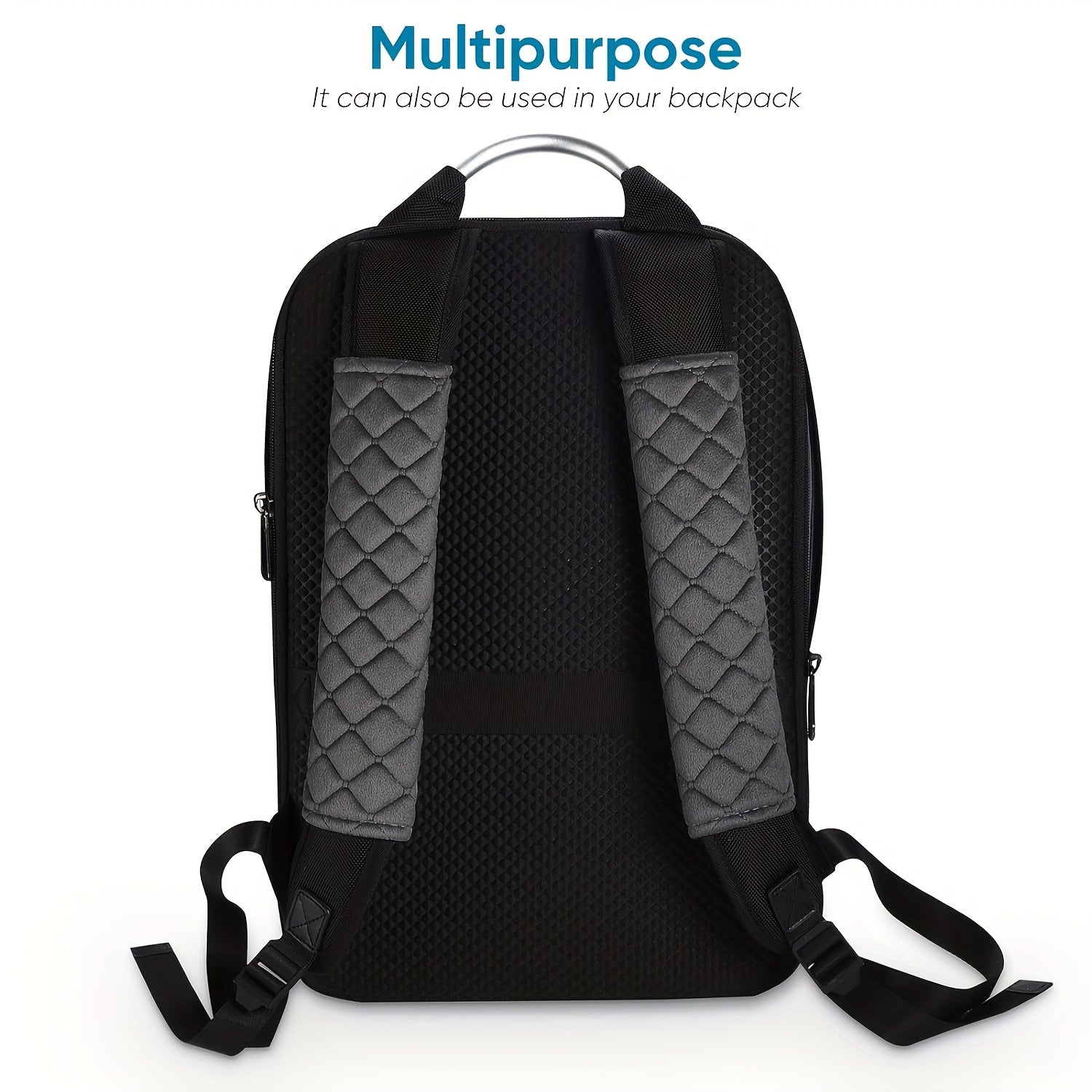 2-Pack Faux Fur Car Seat Belt Covers Universal Fit Shoulder Protectors for Adults