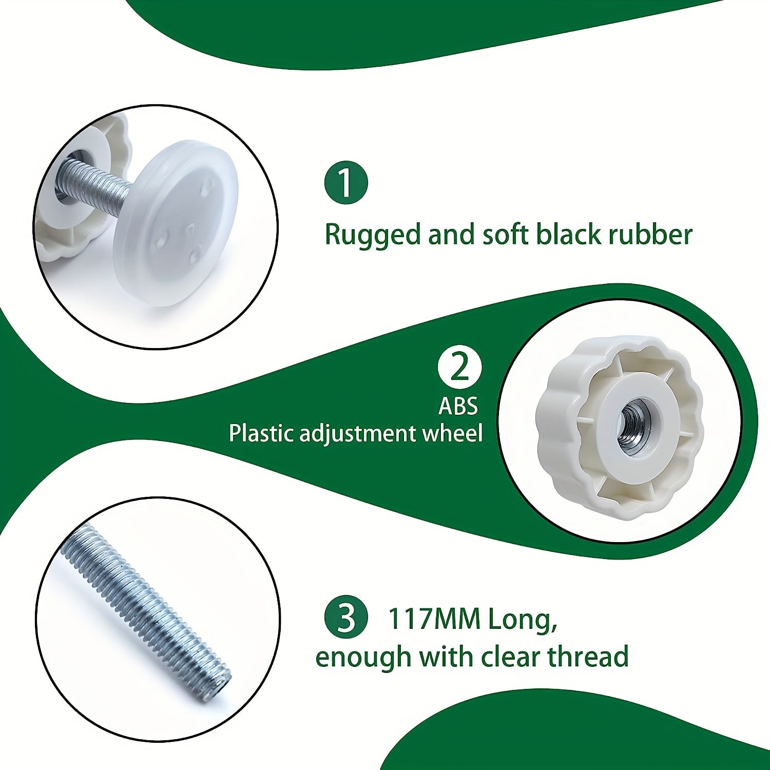 Комплект из 4 универсальных резьбовых стержней для дверей забора, M8 (8 мм) заменяемые болты для дверей безопасности с натяжением для домашних животных, удлиненные натяжные удлинители дверей