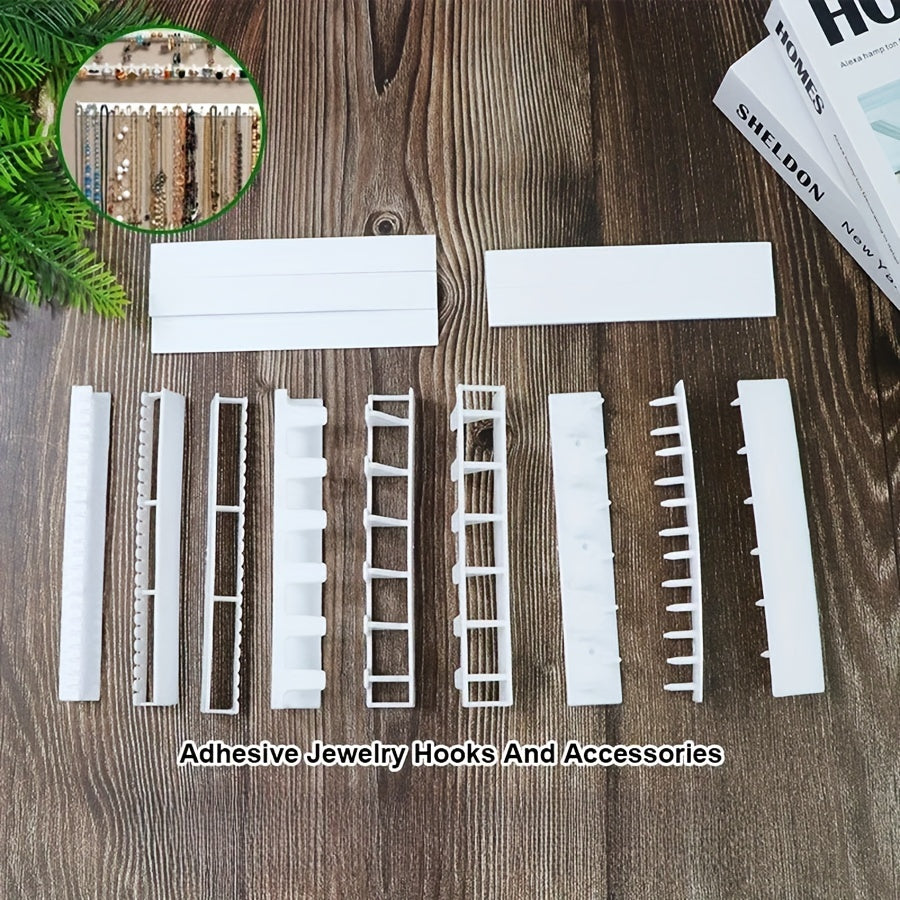 Conjunto de organizador de joyas de pared de 3 piezas con ganchos magnéticos para almacenamiento multiusos