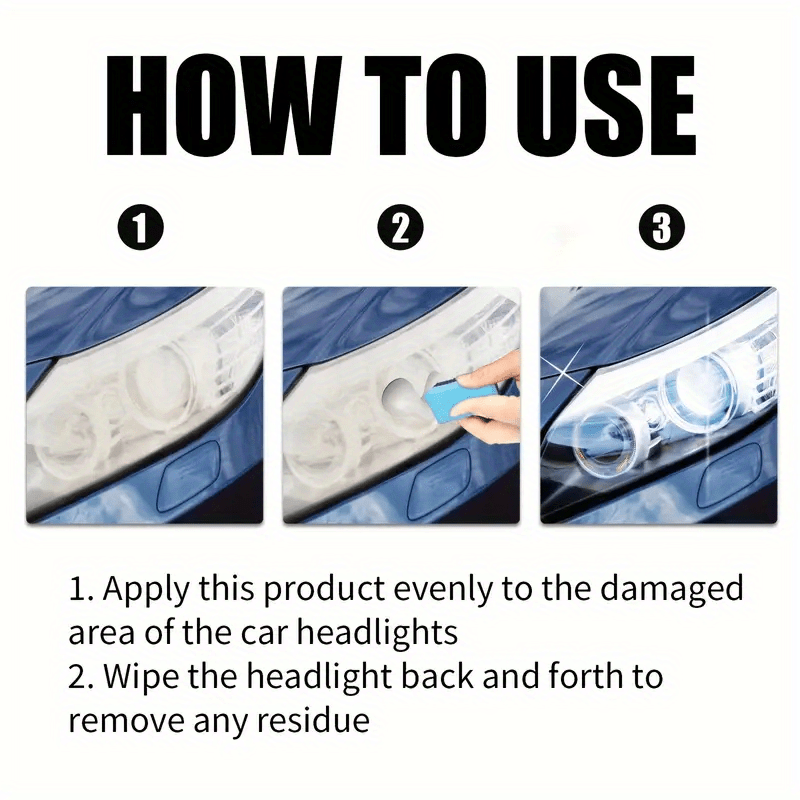 Motorcycle Headlight Restoration Kit No Sanding Oxidation Removal