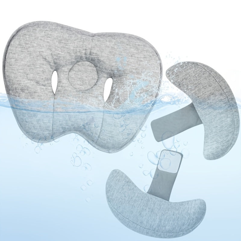 Child Car Seat Headrest for Newborns Polyester Medium Soft Grey Blue Pink