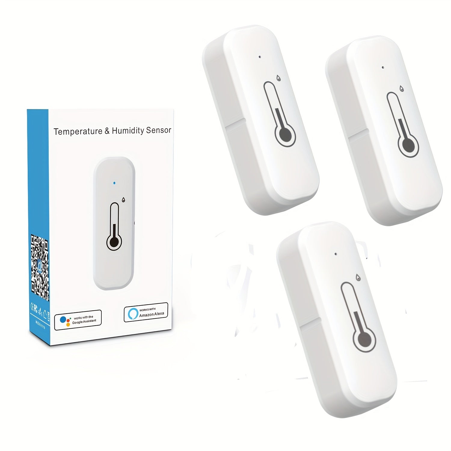 Ambient Tracker: Умный датчик для температуры и влажности, с легкой установкой, Wi-Fi подключением, голосовым управлением и высокой точностью для домашнего комфорта.