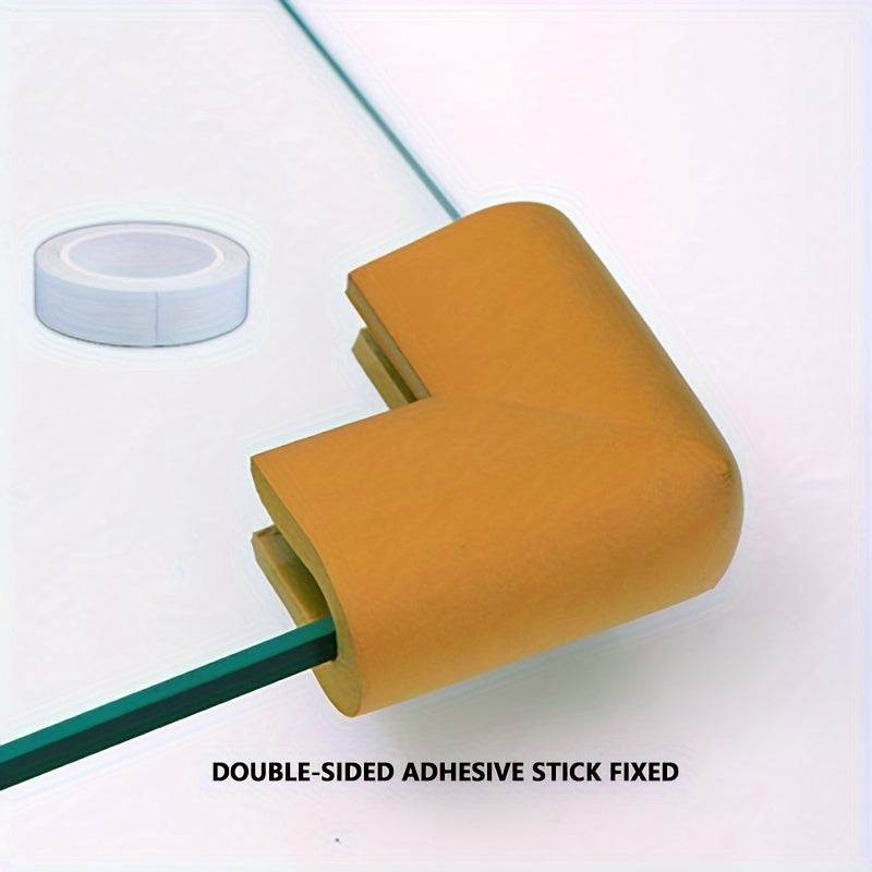 Set of 10 Soft Anti-Bump Glass Table Corner Protectors for Child Safety