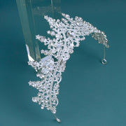 Обруч для волос с кристаллами и гребнем для свадеб и вечеринок