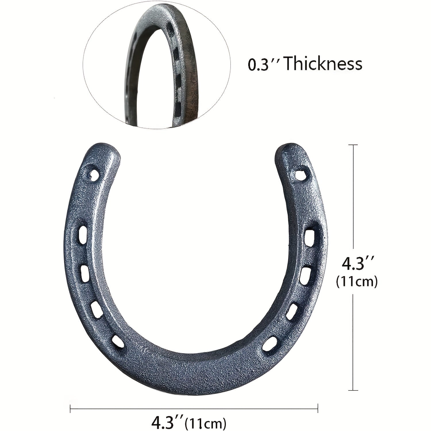 Iron Horseshoe Wall Decor for Horses and Parties