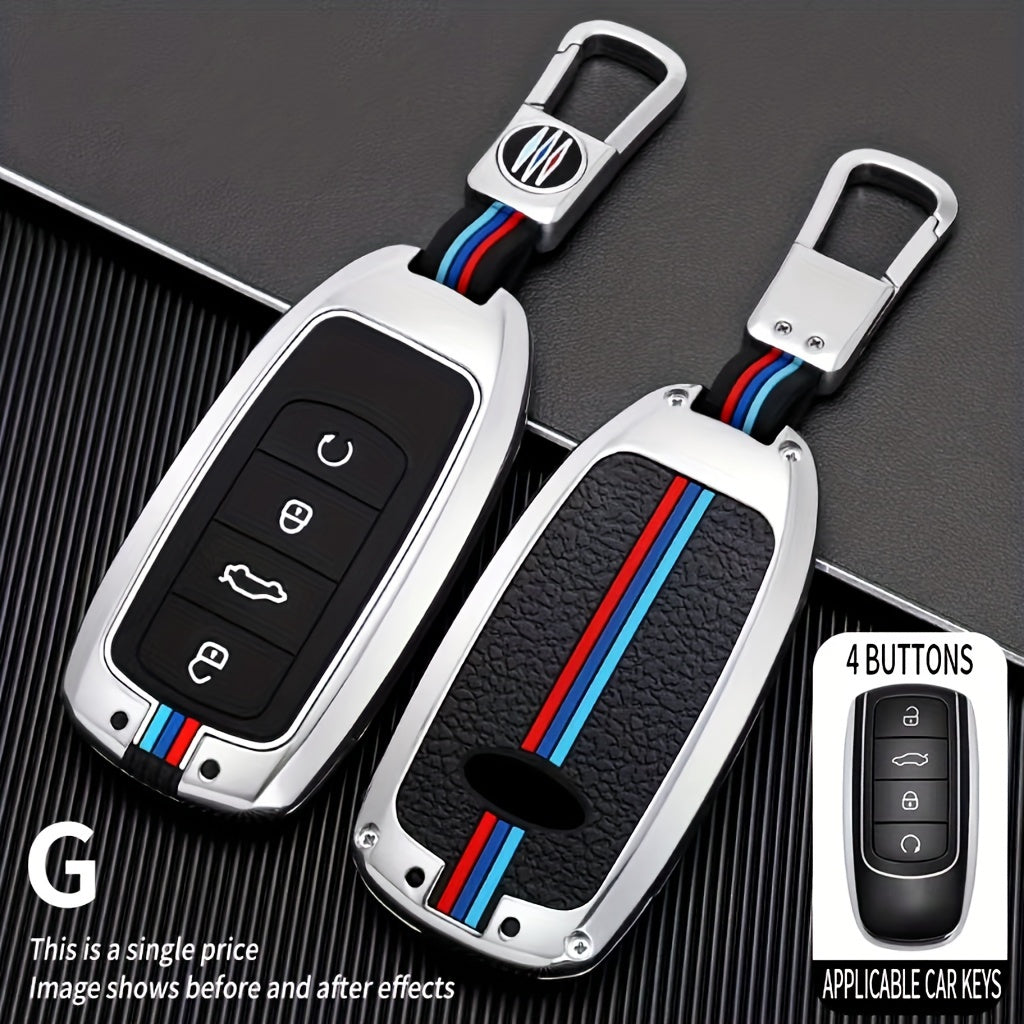 Car Key Case for SUV Universal Leather with Keychain for Tiggo 7 Plus Arrizo 5 Plus