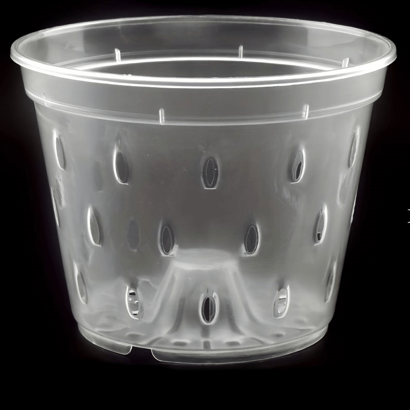 10 dona 13.97 sm o'lchamdagi teshiklari bo'lgan shaffof plastik orkide idishlari, sog'lom havo aylanishi va drenaj uchun. Qayta ekish, ichki va tashqi uy bezatish uchun ideal.