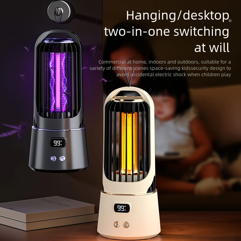 Mosquito Killer Lamp USB Rechargeable 1200mAh Battery Indoor Outdoor Camping Garden Office