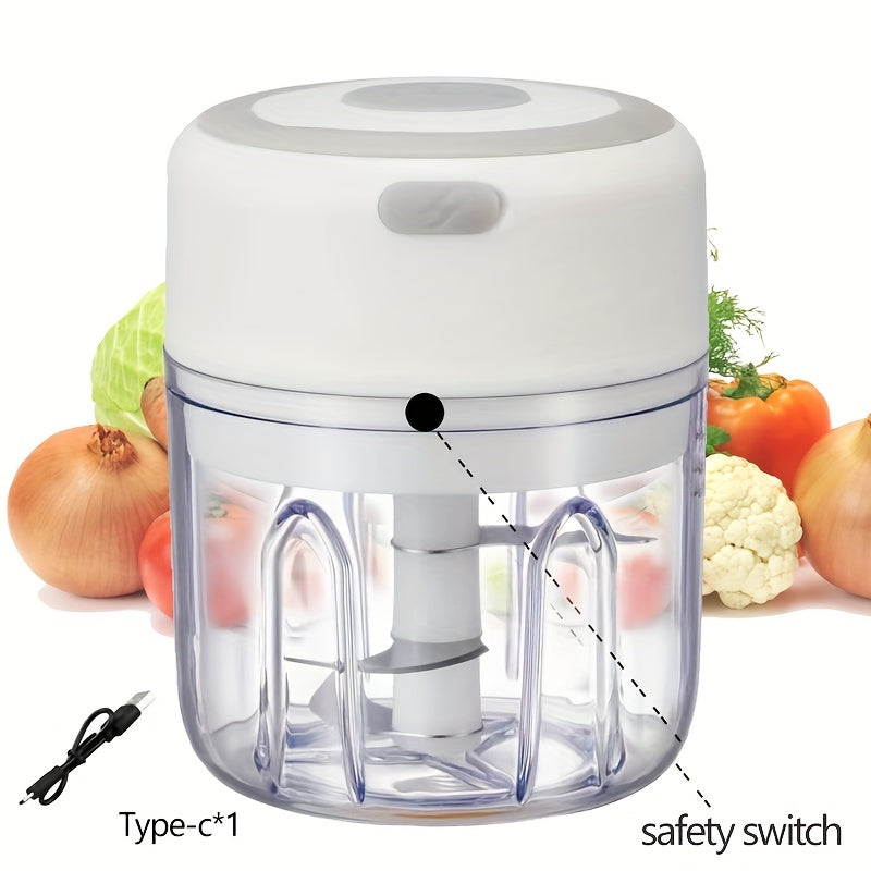 Мини USB Беспроводной Электрический Чесночный Мялка 100/250 мл с 3 Скоростями из Нержавеющей Стали