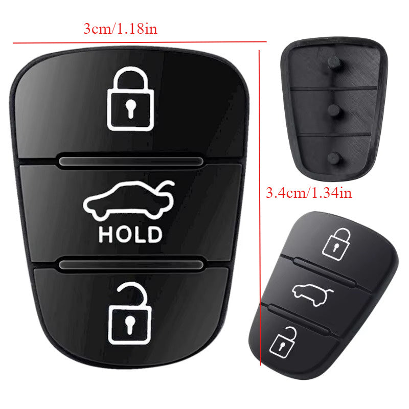Universal Rubber Key Shell Cover for Car Keys Silicone Flip Key Pad
