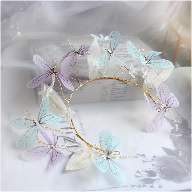 Women's Butterfly Headband for Parties and Cosplay Elegant Hair Accessory