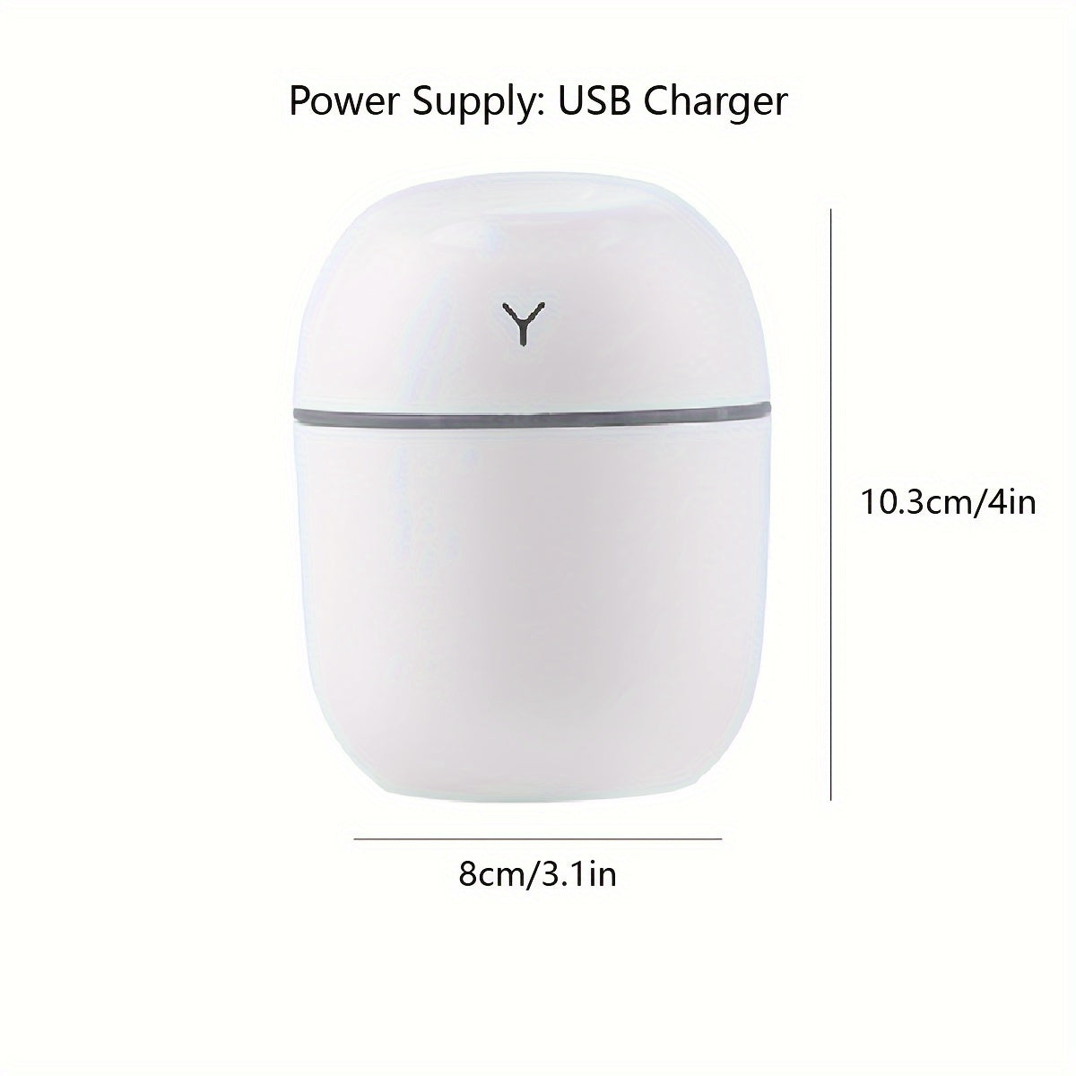 USB-Powered 1.5W Humidifier with Colorful Lights for Home Use