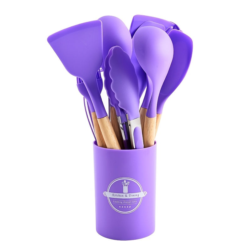 Silicone Kitchen Utensil Set Non-Stick Heat-Resistant Cooking Tools