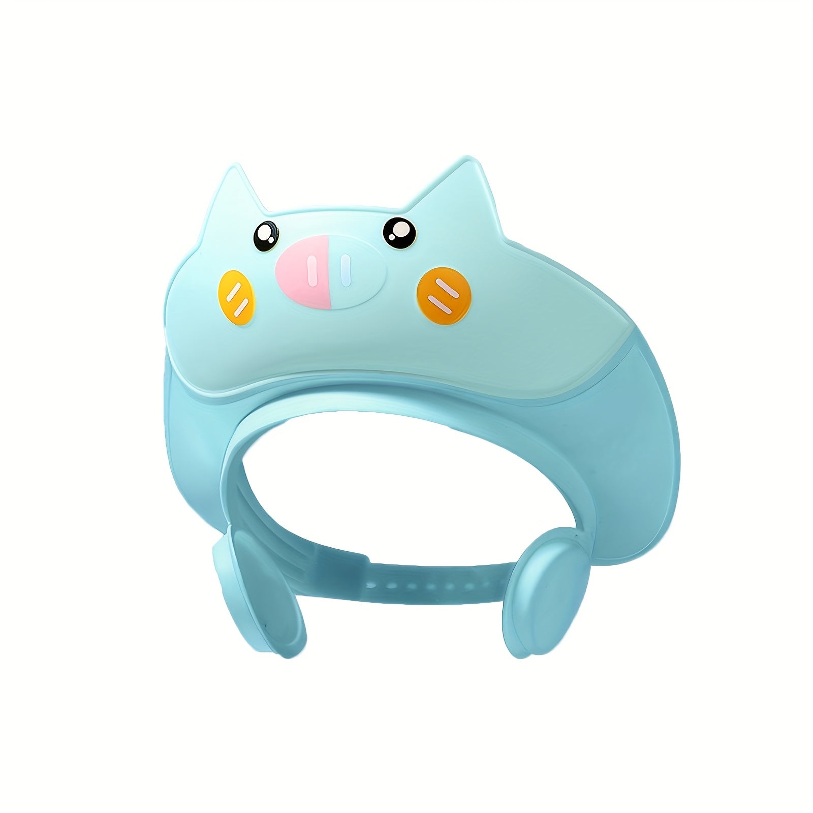 Baby Ear Protection Cap Silicone Waterproof Bathing Hat for Infants and Toddlers Blue Pink Yellow