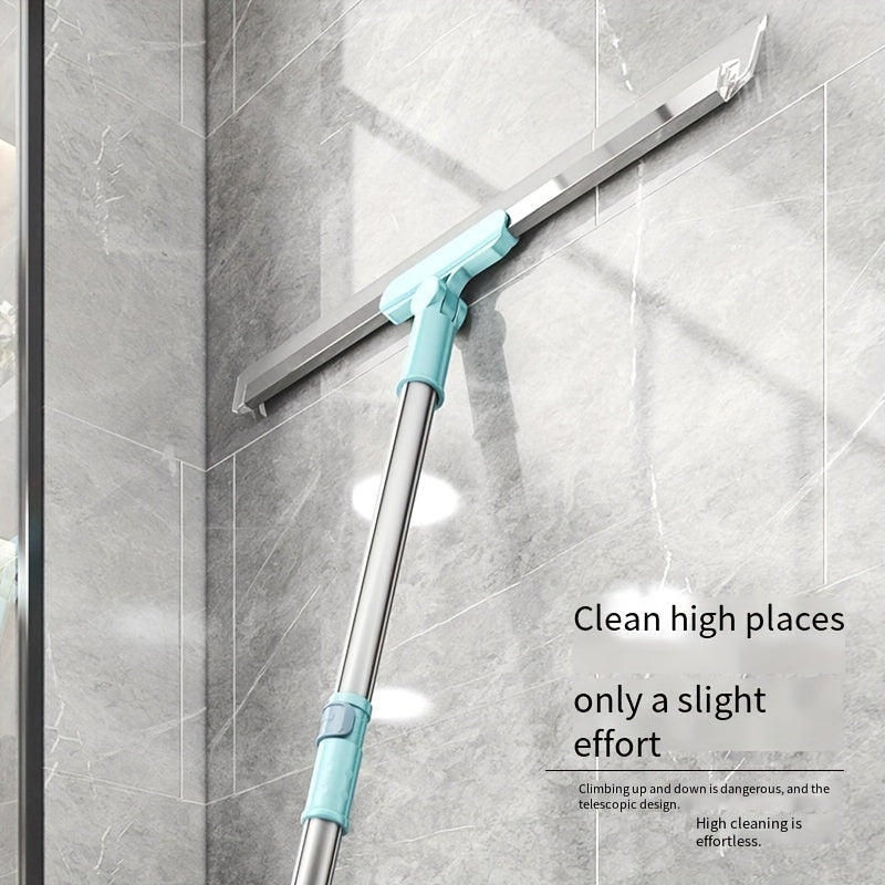 50.8cm Silikon Squeegee Qopqog'i, kengaytiriladigan tutqich bilan, pol va hayvonlarning tuklarini tozalash uchun