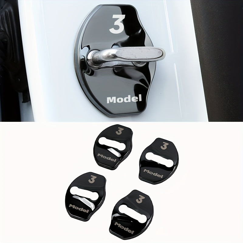Decorative Protective Door Lock Stickers Rust-Prevent Cover for Car