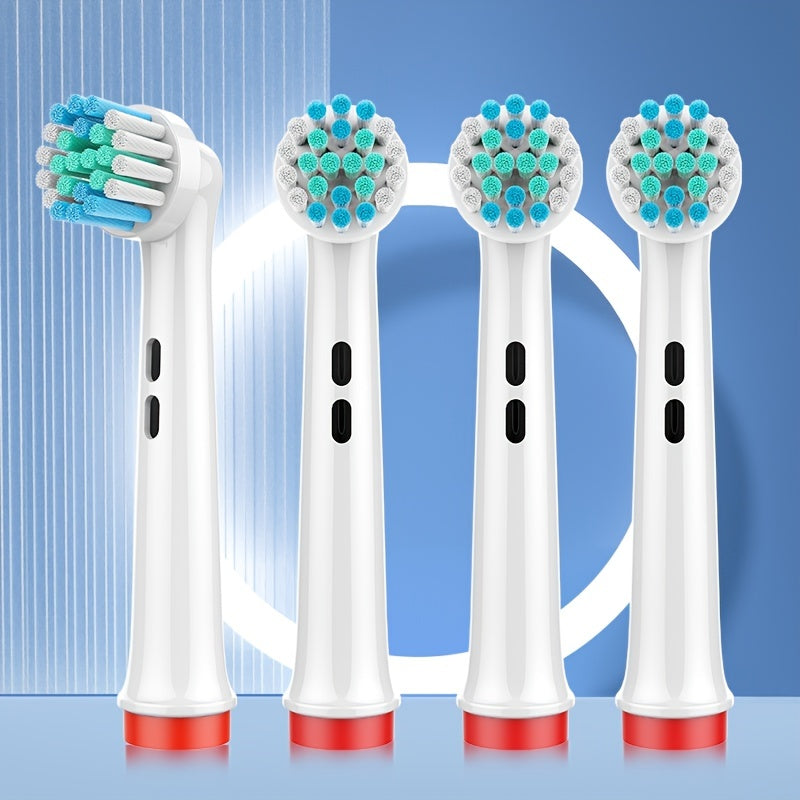 Cabezas de cepillo de dientes eléctricas universales 4-pack, reutilizables, compatibilidad con dispositivos de cuidado bucal