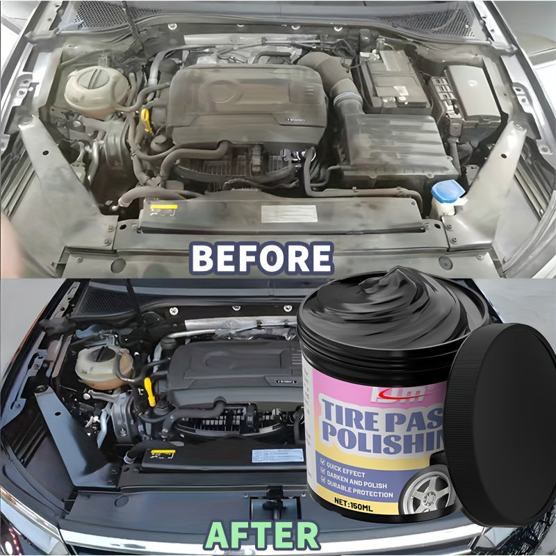 Cera renovadora de arañazos de plástico para neumáticos y molduras 150ml