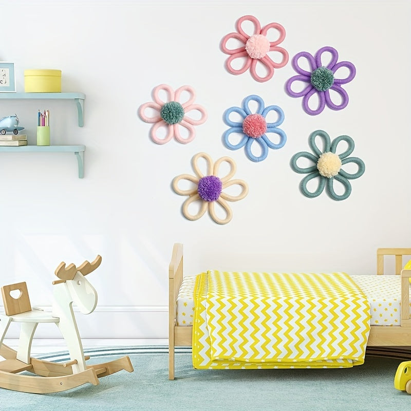 Daisy Boho devor osilgan makrame dekoratsiyasi bolalar xonasi, yotoqxona, o'yin xonasi uchun