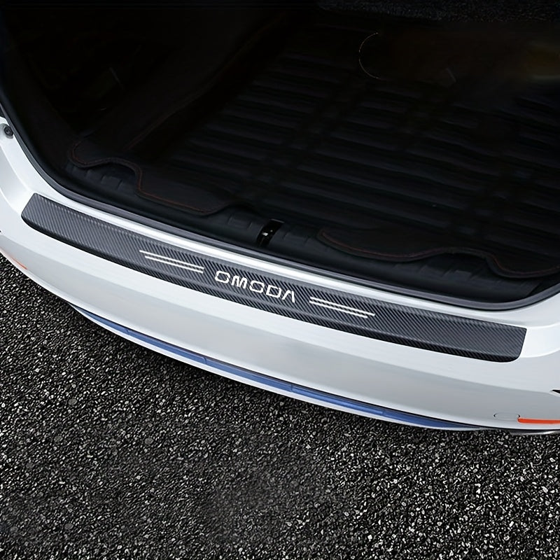 Car Trunk Bumper Protective Sticker Carbon Fiber Scratch-Resistant Tape