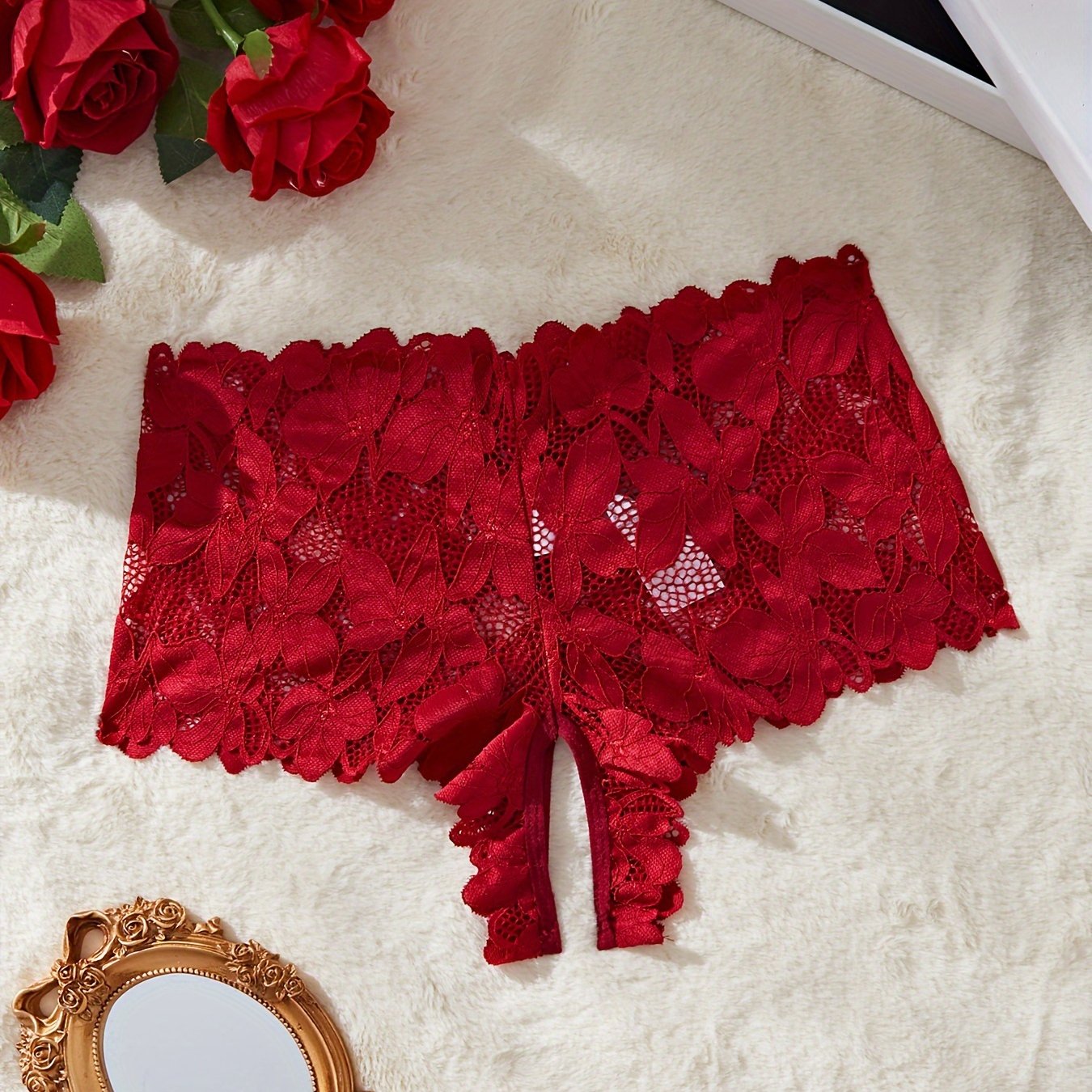 Кружевные трусики для женщин с дизайном кленового листа, сексуальное нижнее белье