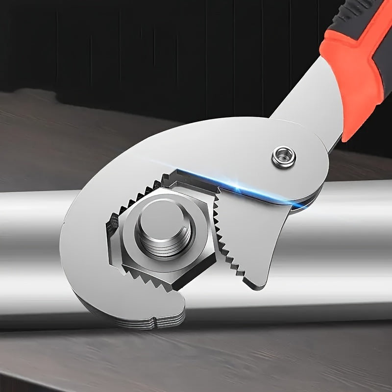 Universal Adjustable Wrench Stainless Steel Non-Slip Grip Open-End Tool