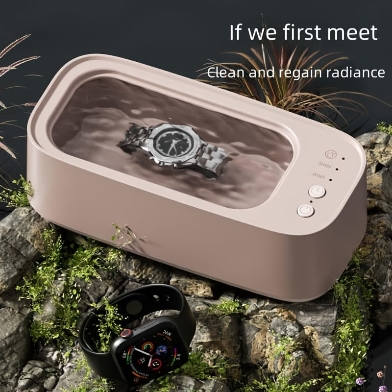 Limpiador de cristales portátil de 45 kHz para joyería y lentes de contacto con batería recargable