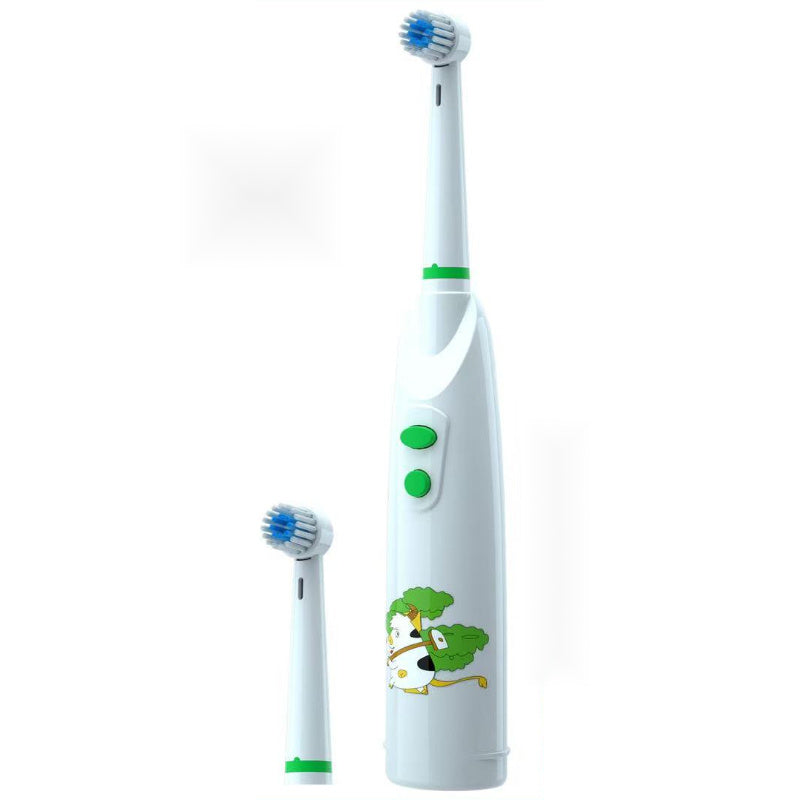 Kids Electric Toothbrush 3 Colors Smart Rotating Brush Heads Safe Round Head