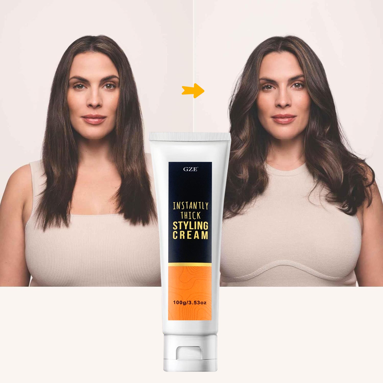 Thick Styling Cream for All Hair Types Volumizing Texturizing Body 1 Piece