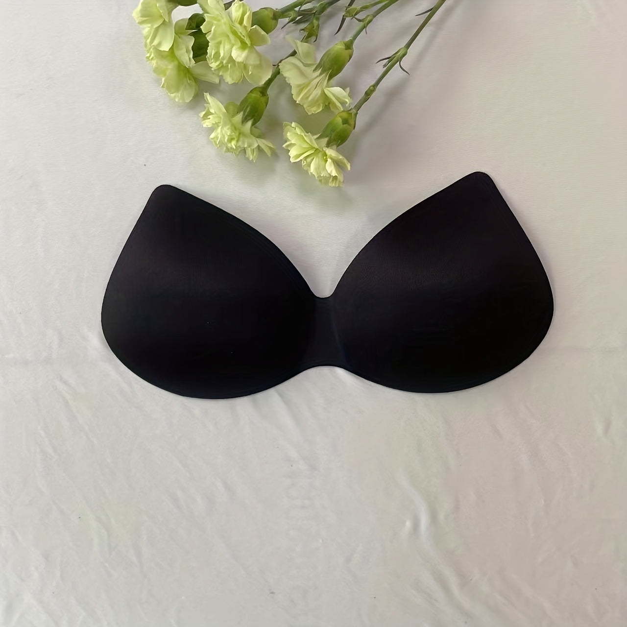 Almohadillas de inserción de sujetador de poliéster transpirable para mujer, soporte y elevación