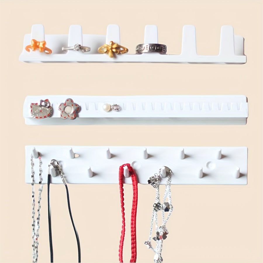 Conjunto de organizador de joyas de pared de 3 piezas con ganchos magnéticos para almacenamiento multiusos