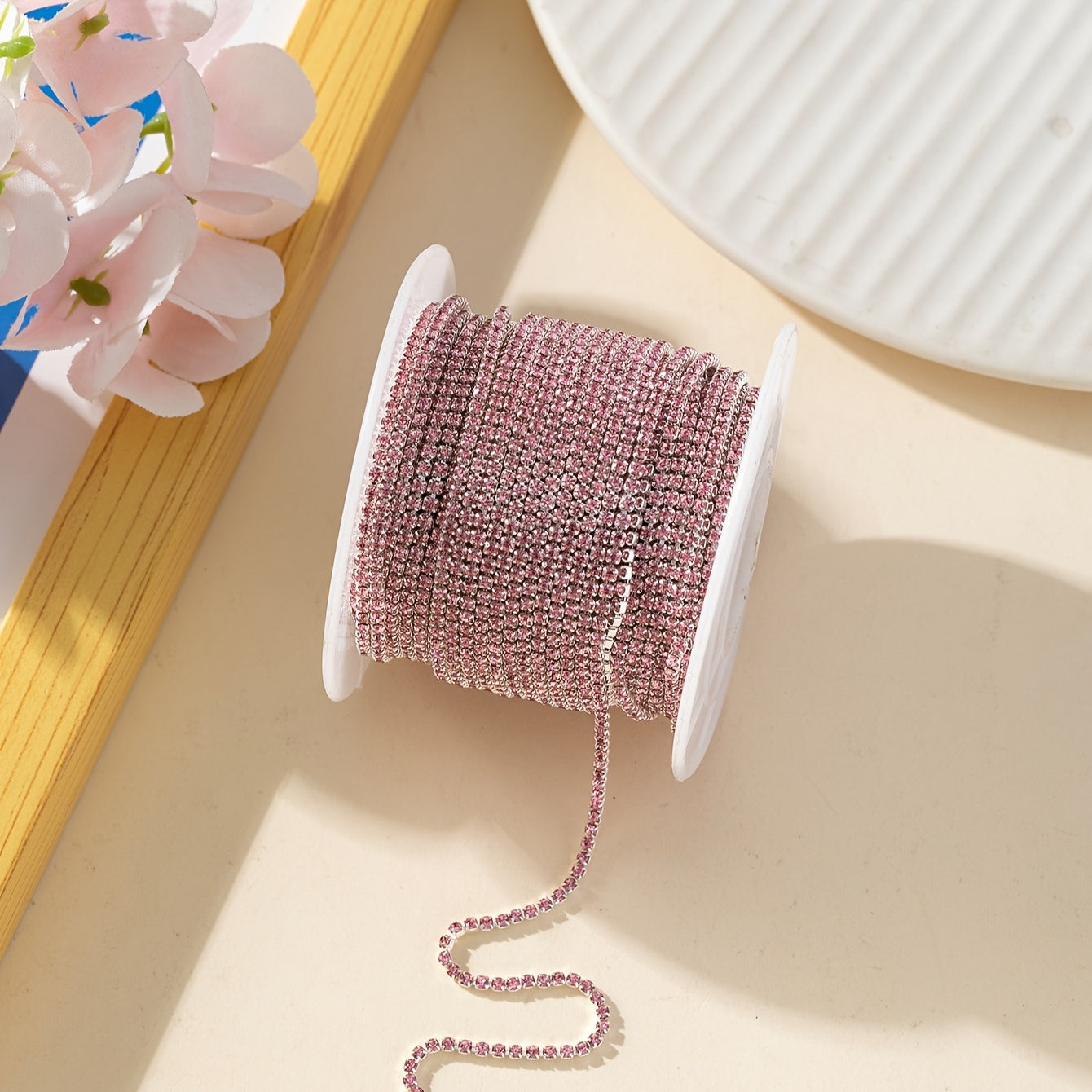 400cm Suv burg'ulash zanjiri, tirnoq san'ati uchun, super chaqnashli, professional foydalanish