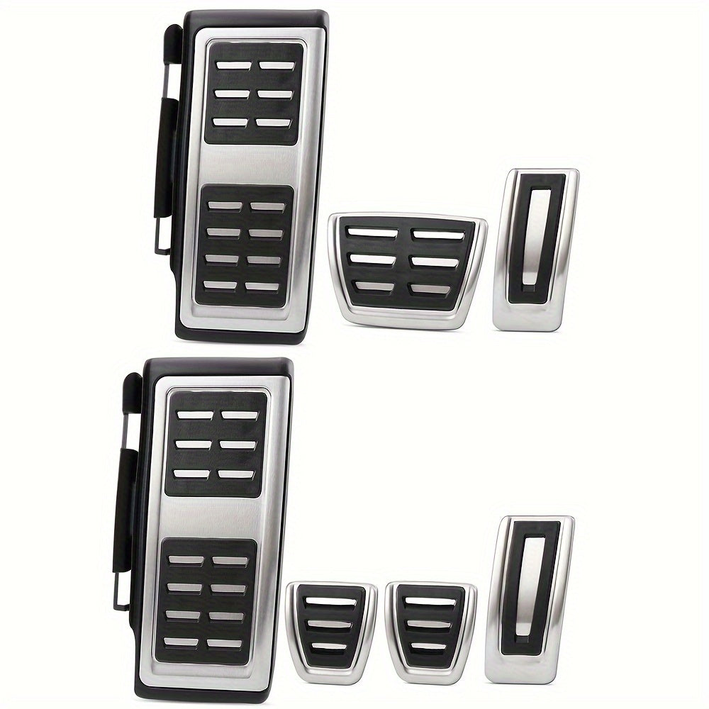 Car Pedal Cover for Universal Vehicles Non-slip Durable Metal Gray