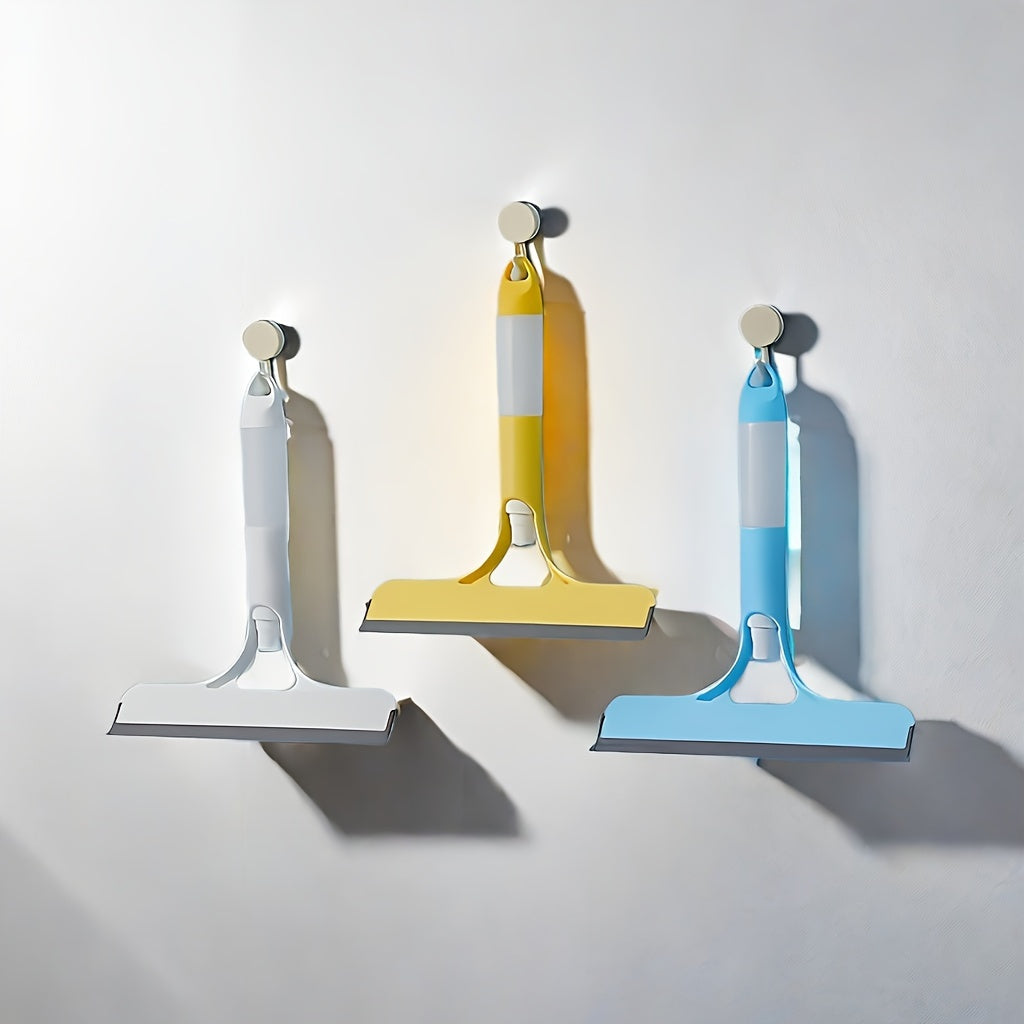 Mustahkam Plastik Tozalash Vositasi - 3-in-1 Ko'p Maqsadli Shisha Squeegee Dush Eshiklari, Avtomobil Derazalari va Oshxona Stol usti uchun