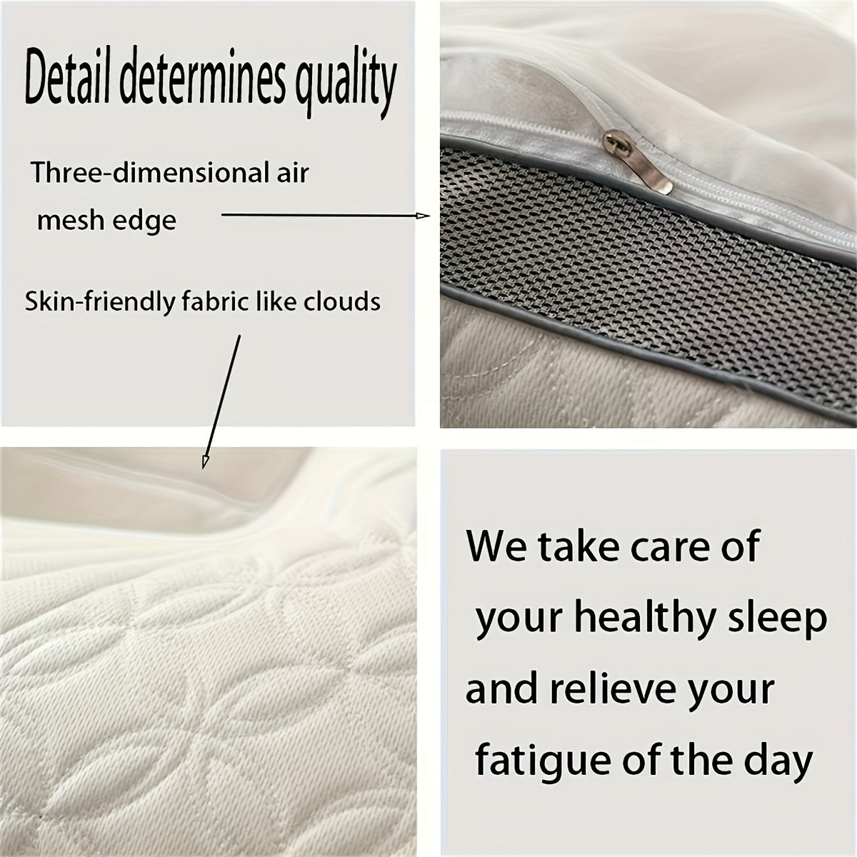 Memory Foam Pillow with 3D Massage Technology for Neck and Cervical Support